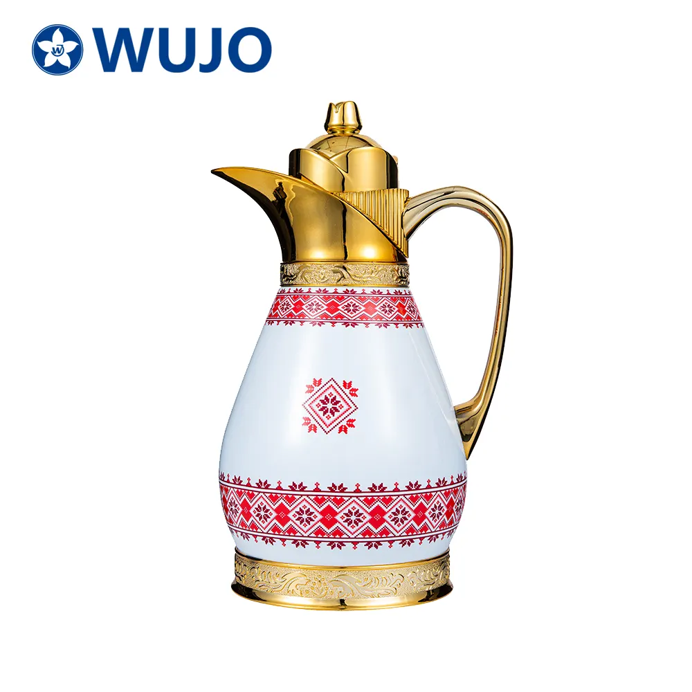 Wujo 2020 Nieuwe Ontwerp Antieke Arabische Thermos Thee Vacuüm Koffie Pot Met Glas Liner