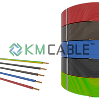 H05V-K H07V-K de un solo núcleo Flexible de PVC cable eléctrico de fábrica 0.75mm2 CE Europa VDE multi strand aislamiento cable de tierra