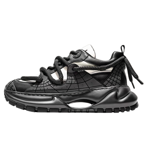 Zapatillas Chunky de Cuero Genuino para Hombre Yearning – un diseño popular que combina estilos retro y contemporáneos, parte superior de piel de vaca (3-5 cm) - Product Image 3