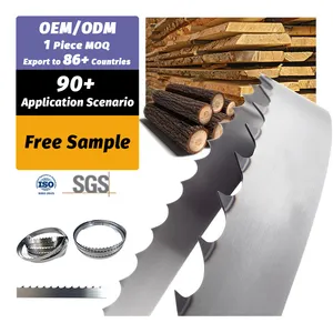 Customize Size 124 C75s 65mn high carbon quenched tip hardened bandsaw blades by the roll for Wood Cutting