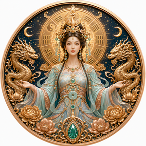 Moneta da collezione artistica da un'Oncia in rame puro da 1oz, stampata UV personalizzata, serie <span class=keywords><strong>Mitologia</strong></span> Dea - Product Image 2
