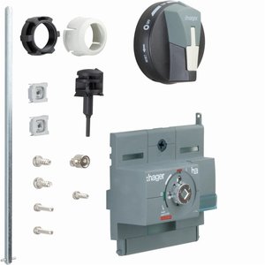 Maniglia rotante estesa Hager L200mm per interruttore automatico in scatola stampata H3 X250 - Product Image 1
