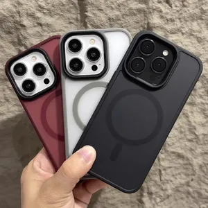 Nueva Funda Magnética de Lujo para Teléfono, TPU+PC, para <span class=keywords><strong>11</strong></span>-17 y 13 Pro Max, Carga Inalámbrica, Antihuellas, Antigolpes - Product Image 1