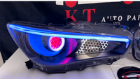 Phares de voiture RGB pour Infiniti Q50, phares LED en forme de lune, yeux de démon, phares modifiés d'origine