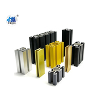 Profilé en aluminium extrudé anodisé sablé oxydé à rainures en T 4080 Série 6000 pour pliage, découpe et soudage