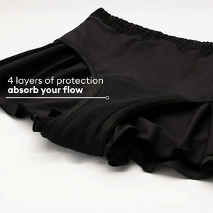 Braguitas Menstruales Reutilizables para Mujer, Diseño Nuevo, Absorbencia Media, Shorts Deportivos para Movimiento Libre <span class=keywords><strong>y</strong></span> Comodidad en Días de Periodo - Product Image 4