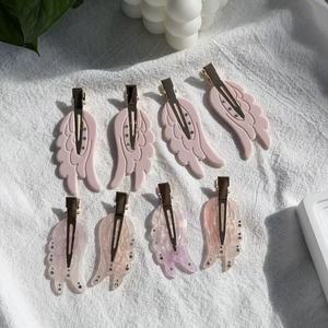 Nuevas Horquillas <span class=keywords><strong>de</strong></span> Ala <span class=keywords><strong>de</strong></span> <span class=keywords><strong>Ángel</strong></span> Modernas para Niñas y Mujeres, Lindas y Dulces, Sin Pliegues, Estilos Personalizados, Pinzas para el <span class=keywords><strong>Cabello</strong></span>, Pinzas para Flequillo - Product Image 2