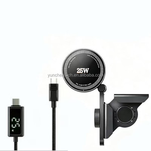 Support de téléphone magnétique sans fil 25W <span class=keywords><strong>pour</strong></span> voiture, fixation à clip d'écran <span class=keywords><strong>pour</strong></span> véhicules à énergie nouvelle, support de navigation <span class=keywords><strong>pour</strong></span> <span class=keywords><strong>iPhone</strong></span> - Vente en gros - Product Image 6