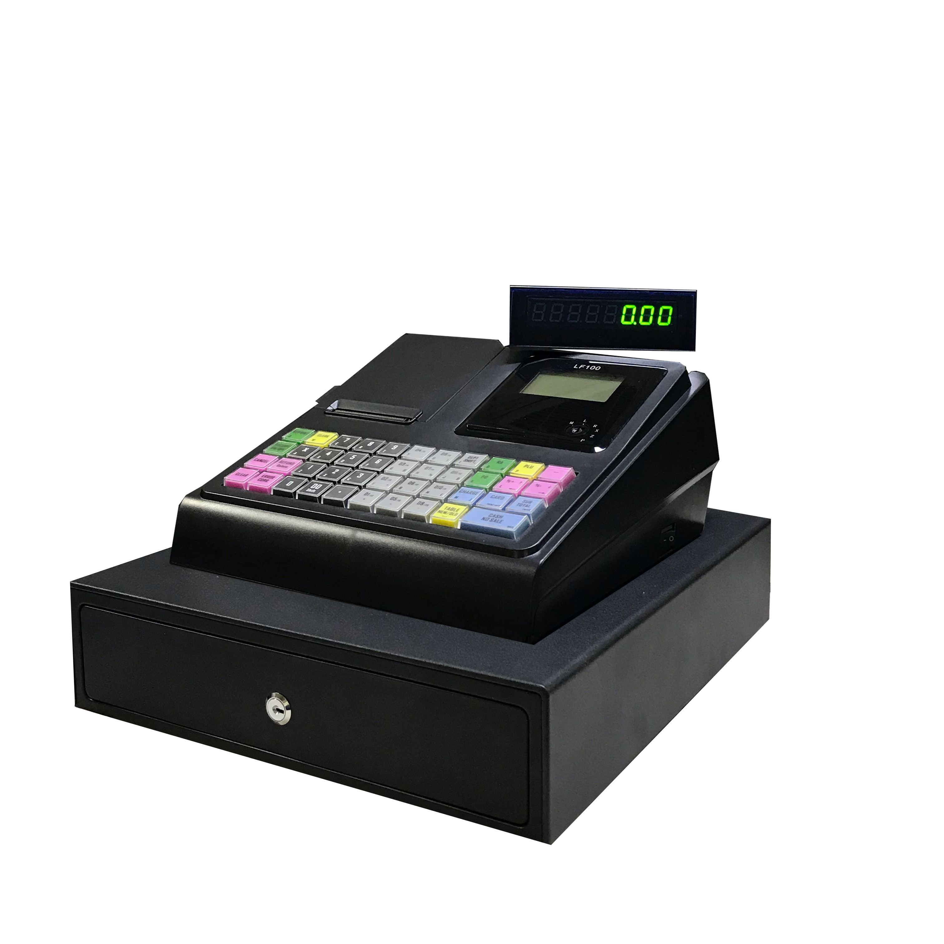 Longfly factory cheap ECR old cash register pos system sharp cash register 8 Digits LCD TPV payment machine