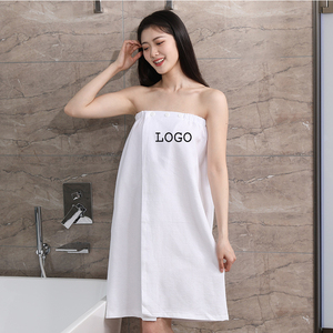 Falda <span class=keywords><strong>de</strong></span> baño con logotipo bordado personalizado <span class=keywords><strong>de</strong></span> alta calidad, tela para <span class=keywords><strong>mujer</strong></span> y niña con botones, azul, rosa, SPA, casa <span class=keywords><strong>de</strong></span> belleza, ducha, <span class=keywords><strong>bata</strong></span> diaria - Product Image 6