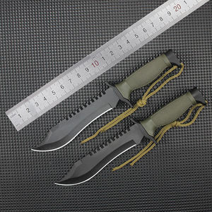 Cuchillo Bowie OEM de Acero Inoxidable con Mango de Plástico, Punta Recta, para Acampar al Aire Libre, Grosor de 3.9mm, para Corte - Product Image 6