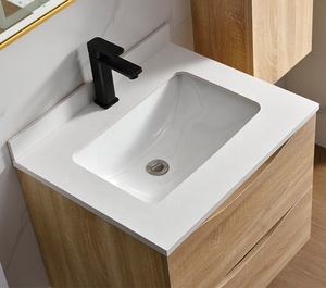 Mobile Bagno Moderno Classico Impermeabile in Legno 24 Pollici con <span class=keywords><strong>Specchio</strong></span> LED Stile Rustico/Magazzino Set Vanità per <span class=keywords><strong>Camera</strong></span> <span class=keywords><strong>da</strong></span> <span class=keywords><strong>Letto</strong></span>/Scuola - Product Image 4