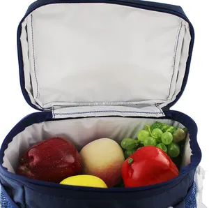 पुनः प्रयोज्य जल प्रमाण इन्सुलेट बैग भोजन प्रीप थर्मल और कूलर कार्यालय स्कूल आउटडोर ज़िप टोट लंच बॉक्स बैग बैग