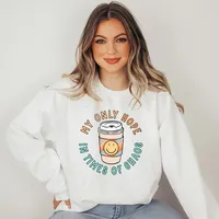 Bonne journée heureux ont le courage d'être détestés soutien émotionnel café glacé citations positives DTF transferts autocollants pour T-Shirts