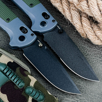 Couteau de poche de survie BM 430BK avec clip de ceinture, couteau pliant pour la randonnée en plein air, le camping, outil EDC