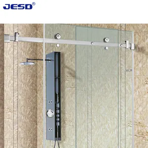 En çok satan banyo cam kapi donanım seti SSS 304 sürgülü cam duş kapısı donanımı
