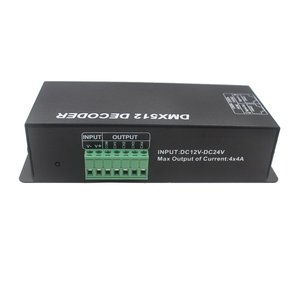 Chất lượng cao 4A 4 kênh DMX điều khiển PWM tín hiệu điều khiển hiển thị kỹ thuật số cho RGBW Dải giải mã DMX512 tín hiệu 8A đầu ra - Product Image 6