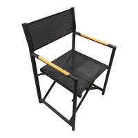 Fauteuil portable tout temps en aluminium Patio de jardin Camping extérieur Piscine Chaise de réalisateur pliable moderne Utilisation hôtelière