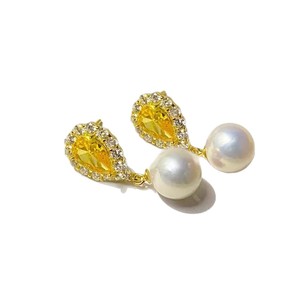 22643 Componentes de Joyería de Plata S925 para Pendientes con Diamante Individual y Cuentas de 9-13mm, Base Vacía para Perlas DIY - Product Image 5