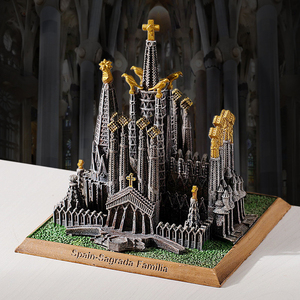 Escultura de resina <span class=keywords><strong>3D</strong></span> personalizada, modelo de construcción de ciudad famosa, Coliseo Romano, <span class=keywords><strong>3D</strong></span> figurita de resina, regalos turísticos italianos - Product Image 4