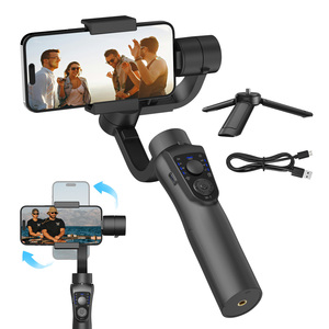 OEM profesional 3-Axis inteligente cardán de mano <span class=keywords><strong>Selfie</strong></span> <span class=keywords><strong>Stick</strong></span> estabilizador F6 Smartphone APP Control pista activa con trípode - Product Image 1