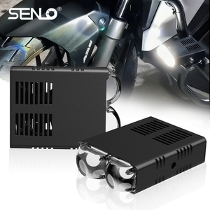 Nouvelle <span class=keywords><strong>Lampe</strong></span> Auxiliaire de Calandre de Voiture Senlo T2 80W 24V, Phare Antibrouillard <span class=keywords><strong>LED</strong></span> Bicolore, Ajustement Universel 8000LM 6000K, <span class=keywords><strong>Sans</strong></span> Interrupteur <span class=keywords><strong>Sans</strong></span> <span class=keywords><strong>Fil</strong></span> - Product Image 2