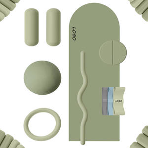 Set Fitness per Palestra Domestica con Logo e Colore Personalizzati Accessori <span class=keywords><strong>Yoga</strong></span> Pilates Bilanciere Trave Manubrio in Silicone Anello Potenziamento <span class=keywords><strong>Tappetino</strong></span> <span class=keywords><strong>Yoga</strong></span> - Product Image 1