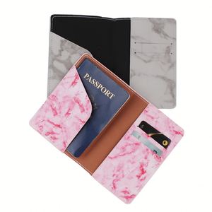 Porta Pasaportes de Cuero PU con Mapa del Mundo, Impermeable y Antirrobo, Bolsa Portátil para Documentos con Cadenas Decorativas para Viajes Familiares - Product Image 3