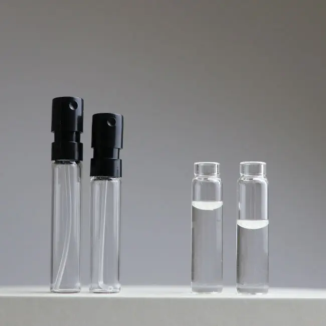 2 ml 3ml 5ml 10ml Mini Empty 2 ml Klare Sprüh flasche Glas Parfüm Probe Zerstäuber Sprüh flaschen Für ätherische Öle Verpackung Verkauf