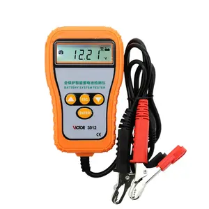 VICTOR 3013 Digital LCD display LED indication Automotive 9-18V 12V voltage rechargeable battery detector battery Tester