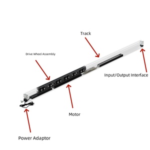 Ouvre-portes automatiques silencieux et stables en alliage d'aluminium, sécurisés anti-pincement, pour garages, centres commerciaux, hôtels, immeubles de bureaux, Maglev - Product Image 4