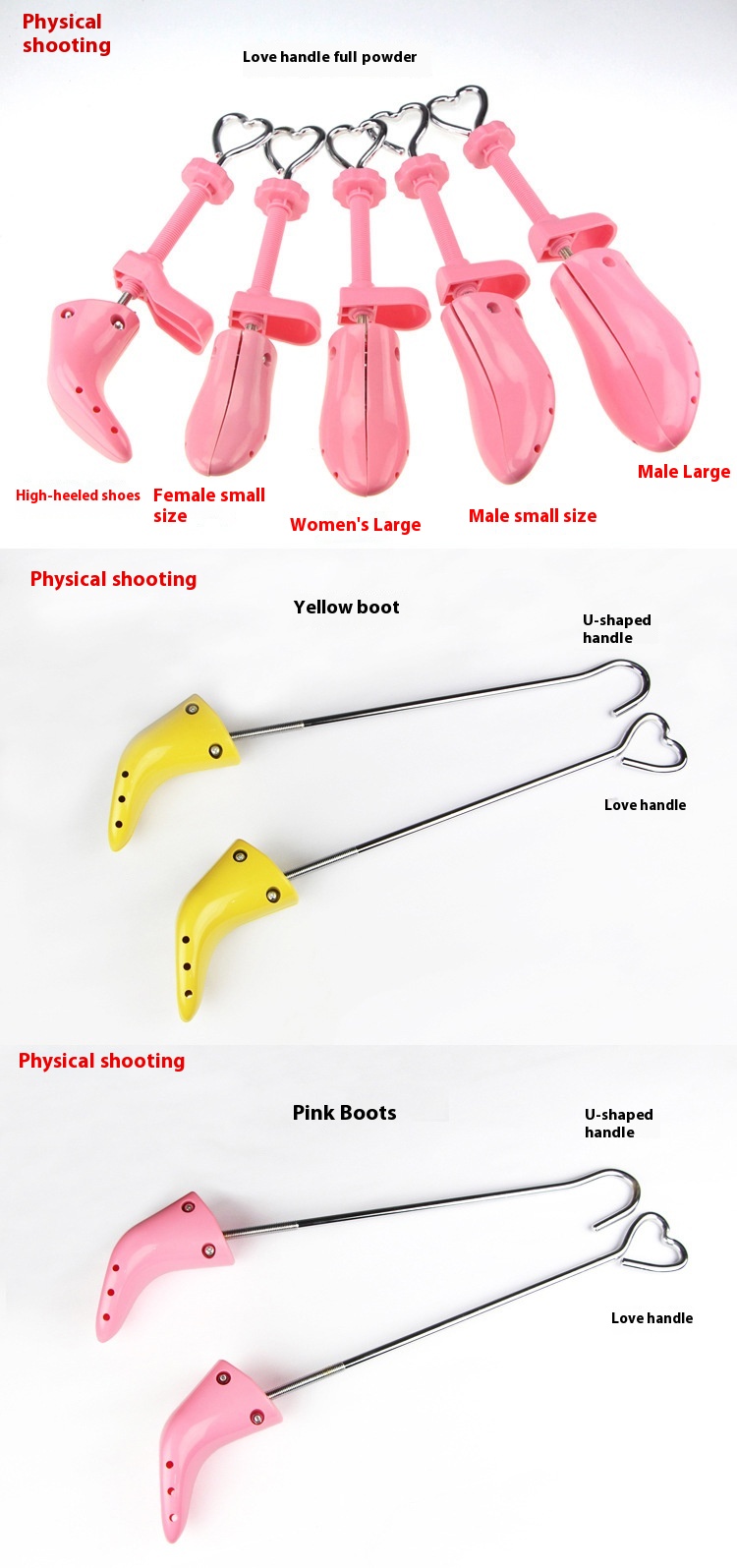 Manico a forma di U tacchi alti universali per la signora