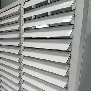 6000 loạt nhôm louver hồ sơ một nửa ẩn hàng rào vườn Nhôm hàng rào với uốn cắt Hàn dịch vụ chế biến - Product Image 2