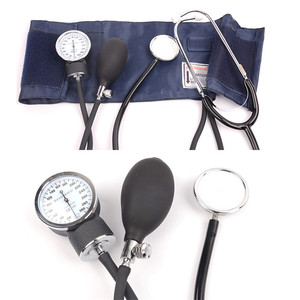 Estetoscopio Pediátrico de Doble Cabeza Clásico III Profesional para Médico, Brazalete de Algodón, Tubos Dobles de PVC, Negro, MEDEASE, Aneróide - Product Image 2