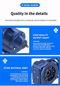 Reductor <span class=keywords><strong>de</strong></span> Engranajes Helicoidales <span class=keywords><strong>de</strong></span> Ángulo Recto <span class=keywords><strong>de</strong></span> la Serie K, Trifásico, <span class=keywords><strong>de</strong></span> Alto Torque, <span class=keywords><strong>Venta</strong></span> al Por Mayor - Product Image 5