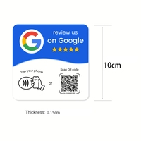 Carte NFC programmable avec code QR imprimé pour les chaînes de restaurants et les campagnes de collecte d'avis clients