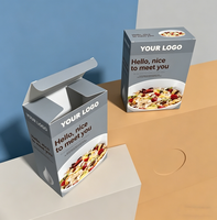 Boîte à granola laminée personnalisée, emballage robuste pour l'affichage des céréales en supermarché et la distribution de flocons d'avoine pour le petit-déjeuner