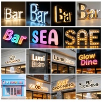 Letrero LED Acrílico 3D Personalizable de Shuntai Advertising, Logotipo Comercial para Exteriores, Montaje en Pared, IP65 Impermeable, Retroiluminado para Empresas