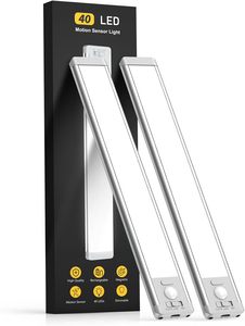 Luce per Armadio Ricaricabile Wireless con Sensore di Movimento, 54 <span class=keywords><strong>LED</strong></span>, Illuminazione <span class=keywords><strong>Sottopensile</strong></span> con <span class=keywords><strong>Pannello</strong></span> <span class=keywords><strong>LED</strong></span> in Alluminio Super Luminoso - Product Image 1