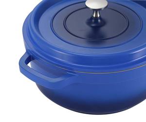 หม้อเคลือบ11ชิ้นสีฟ้าไม่ติดหม้อทำอาหารชุดเครื่องครัวกระทะและหม้อ - Product Image 3