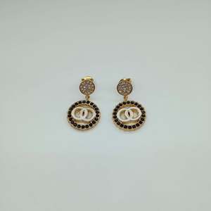 Boucles d'oreilles en cristal plaquées or PVD, acier inoxydable 316L, durables, résistantes, bijoux de mode - Product Image 1