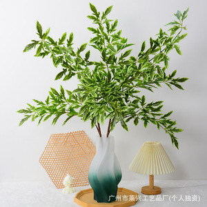 กิ่งไม้ประดิษฐ์ Laixing ขนาด 110 ซม. ทำจาก PVC นุ่ม ทนทาน ใบไม้แบบ Ficus Pumila สำหรับตกแต่งบ้านและงานแต่งงาน - Product Image 3