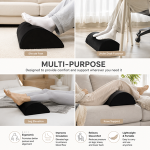 Reposapiés Ergonómico de Diseño Semicilíndrico, Cojín de Espuma de Alta Resiliencia para Debajo del Escritorio, Alivia el Dolor de Piernas, Venta al Por Mayor - Product Image 4