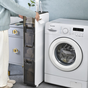 Home Storage Cabinet Narrow <b>Drawers</b> Rectangle Standing Type 6.55kg For Bathroom Kitchen Laundry Room - Product Image 3