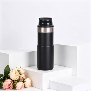 Bouteille d'eau isotherme classique de 500 ml en acier inoxydable à double paroi sous vide avec gourde de voyage à <span class=keywords><strong>action</strong></span> déclencheur pour café en extérieur - Product Image 5
