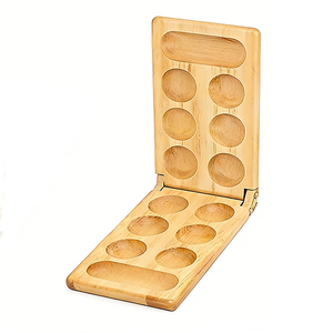 Custom Classic Board Game Strategy <b>Table</b> Game with <b>Folding</b> Wooden Board Multi Color Stones for Friends Family Game Night Travel - Product Image 4