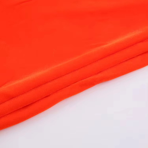 Matériaux vestimentaires coréens de qualité supérieure, tissu en velours teinté micro 9000 5000 100% polyester orange vif - Product Image 1