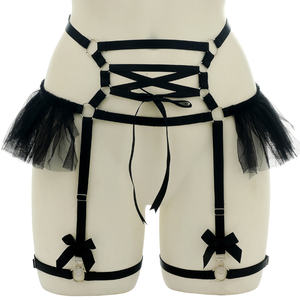 Ins Venta caliente señora sexy Lencería mujeres atraer bebé muñeca Lenceria stripper traje pierna anillo ligas - Product Image 5