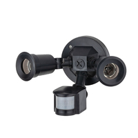 Détecteur de mouvement infrarouge extérieur avec éclairage LED, portée de détection réglable de 2 à 11 m, 110-220 V