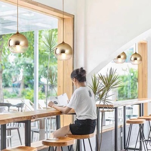 Nhà Máy Bán buôn OEM Chrome mạ vàng quả cầu thủy tinh bóng đèn Mặt dây chuyền giá rẻ khách sạn hiện đại ánh sáng đèn chùm - Product Image 3